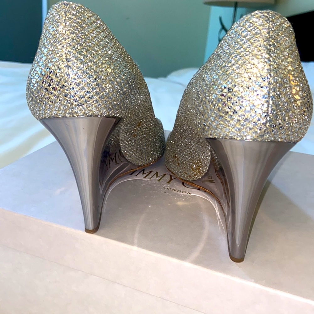 Jimmy choo Baxen wedges. Comfy and elegant! Wear under gowns/dresses - Picture 9 of 9